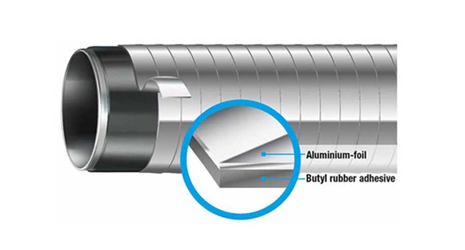 1cm-10M gris Rycnet Cinta de reparación de emergencia para tuberías de agua 10 m, polietileno, impermeable 
